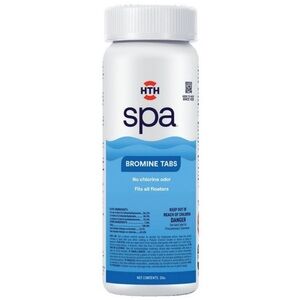 HTH Spa Bromine Tabs Chemical Sanitizer Tabs Tablets for Pools Hot Tubs, 2 lbs